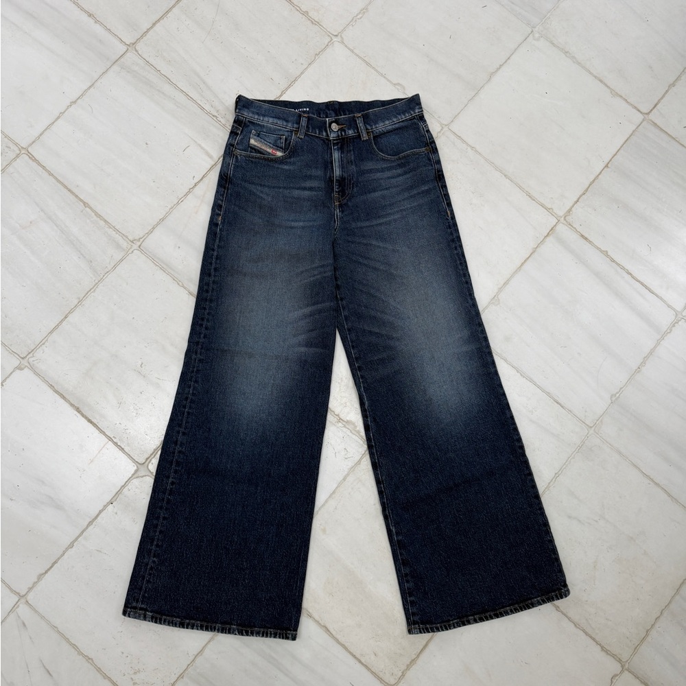 DIESEL HIGHWAISTED WIDE LEG JEANS